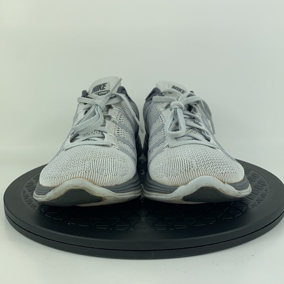 Nike Flyknit Lunar 2 Gray/White Running Shoes 620658-011 Women's Size 8.5 - Picture 2 of 13